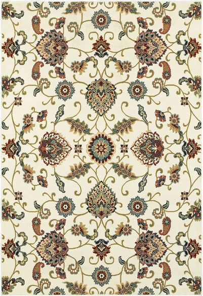 Oriental Weavers Kashan 9946W Ivory and  Multi