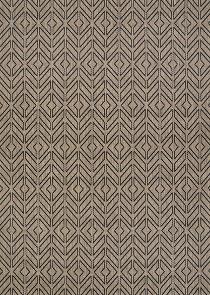 Couristan Recife Cabana Tile and Driftwood, Black Driftwood and Black 13182550