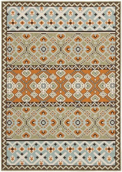 Safavieh Veranda VER093-0742 Green and Terracotta