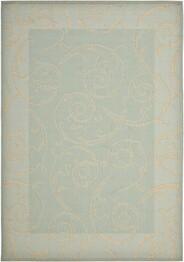 Safavieh Courtyard CY6108-25 Aqua and Cream
