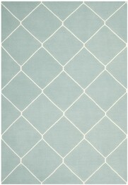 Safavieh Dhurries DHU635C Light Blue and Ivory