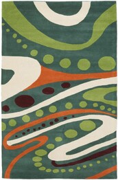 Safavieh Soho  SOH856A Teal and Multi