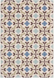 Safavieh Veranda VER0800612 Cream and Aqua